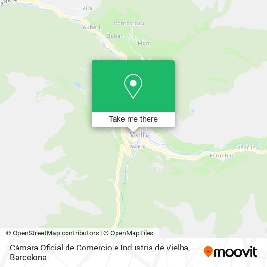 Cámara Oficial de Comercio e Industria de Vielha map