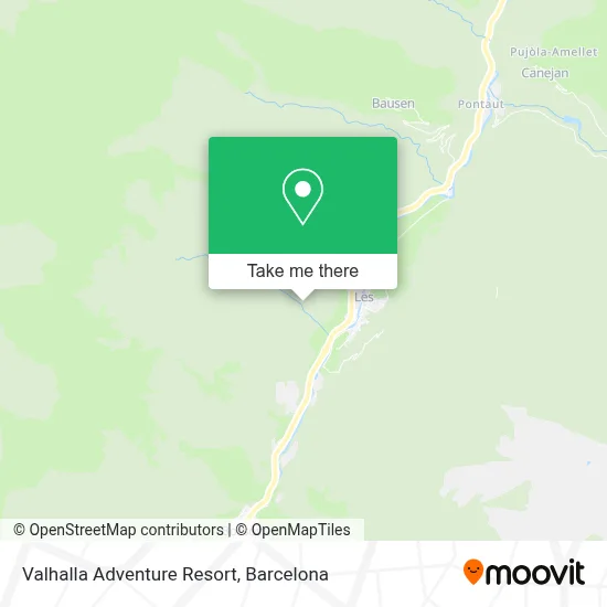 Valhalla Adventure Resort map