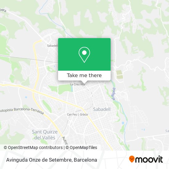 Avinguda Onze de Setembre map