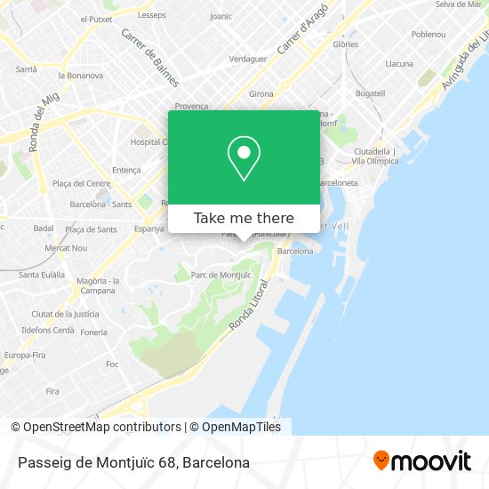 Passeig de Montjuïc 68 map