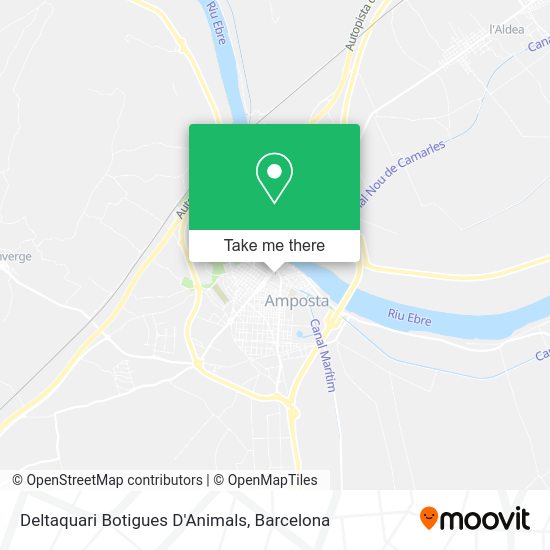Deltaquari Botigues D'Animals map