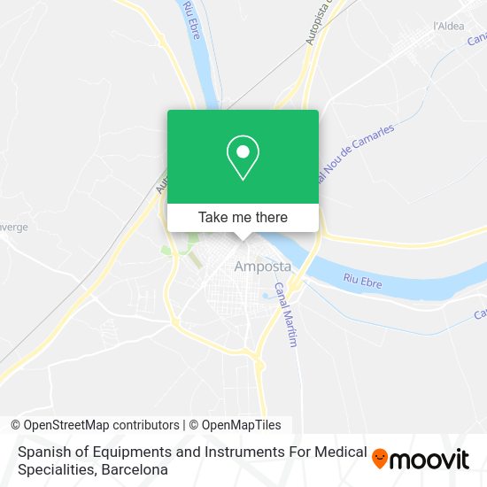 Spanish of Equipments and Instruments For Medical Specialities map