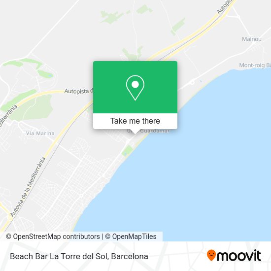 Beach Bar La Torre del Sol map