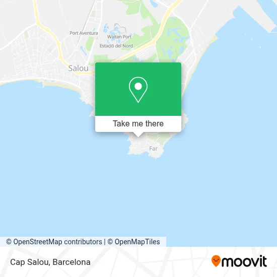 Cap Salou map