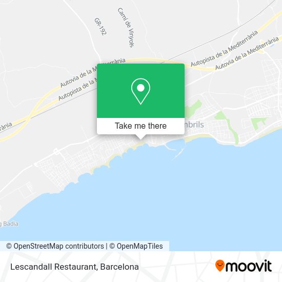 Lescandall Restaurant map