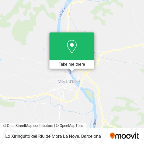 Lo Xiringuito del Riu de Móra La Nova map
