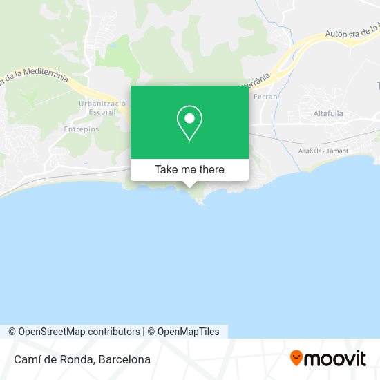 Camí de Ronda map