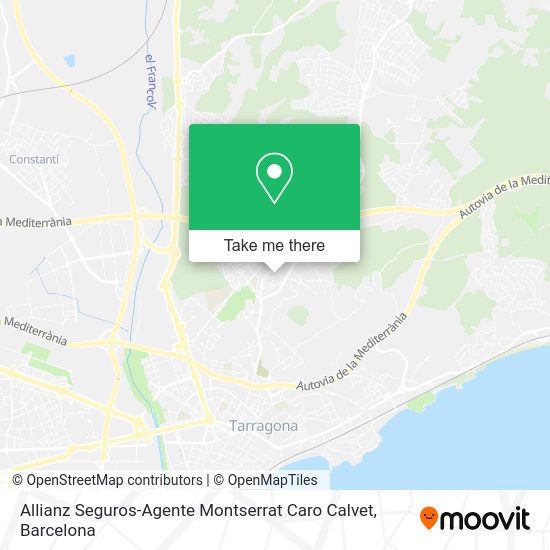 Allianz Seguros-Agente Montserrat Caro Calvet map