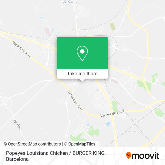 Popeyes Louisiana Chicken / BURGER KING map