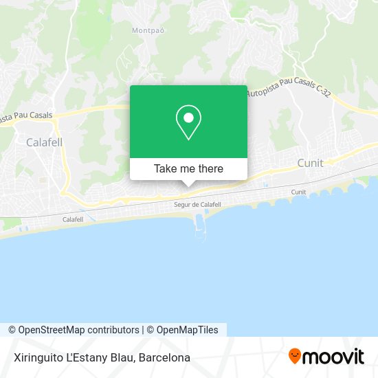 Xiringuito L'Estany Blau map
