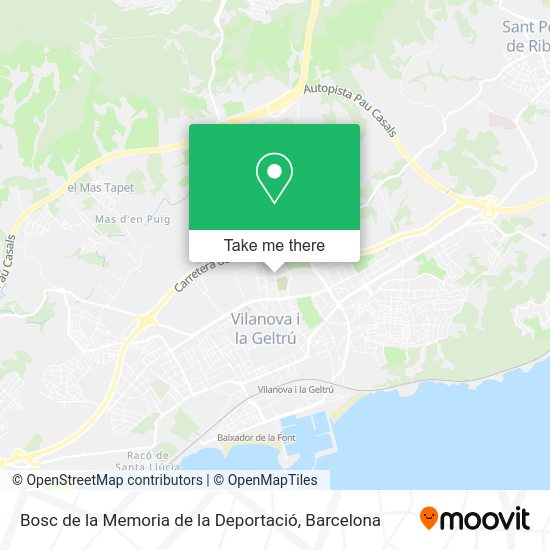 Bosc de la Memoria de la Deportació map