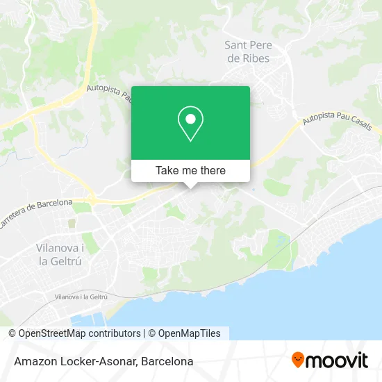Amazon Locker-Asonar map