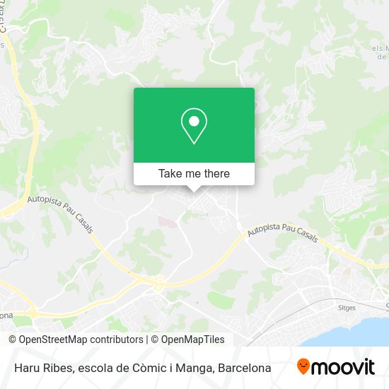 Haru Ribes, escola de Còmic i Manga map