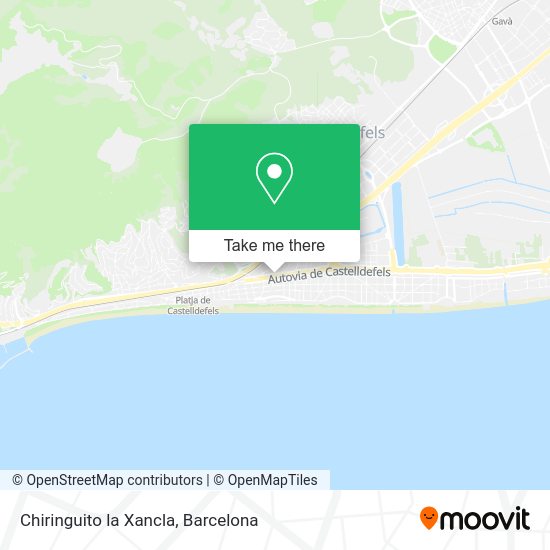 Chiringuito la Xancla map