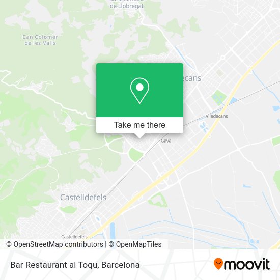 Bar Restaurant al Toqu map