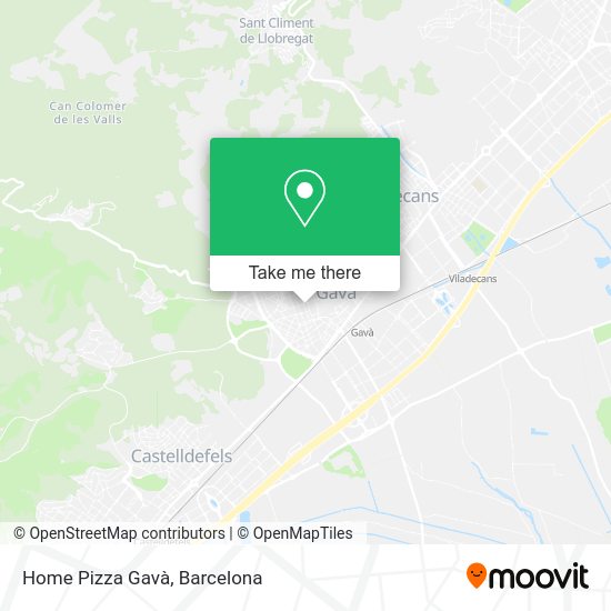 Home Pizza Gavà map