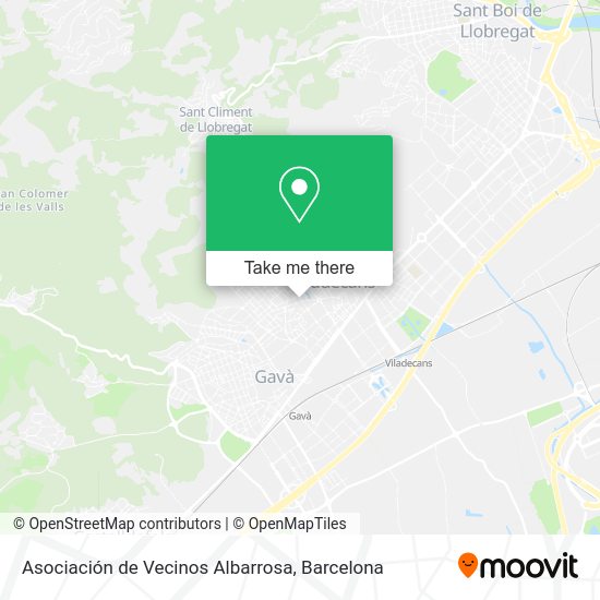 Asociación de Vecinos Albarrosa map