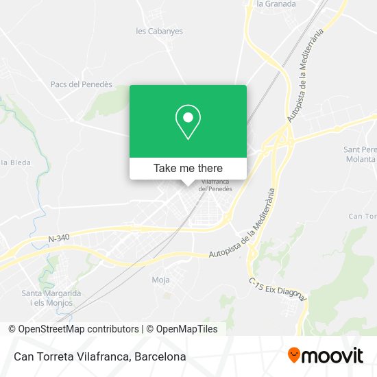 Can Torreta Vilafranca map