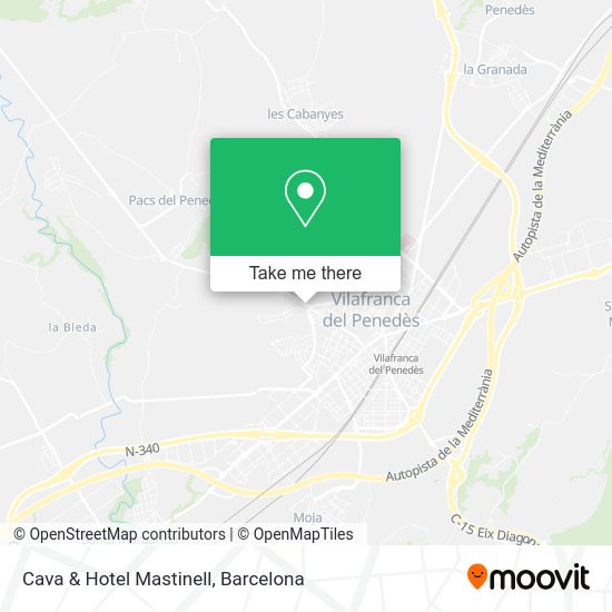 Cava & Hotel Mastinell map