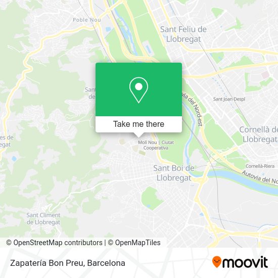Zapatería Bon Preu map