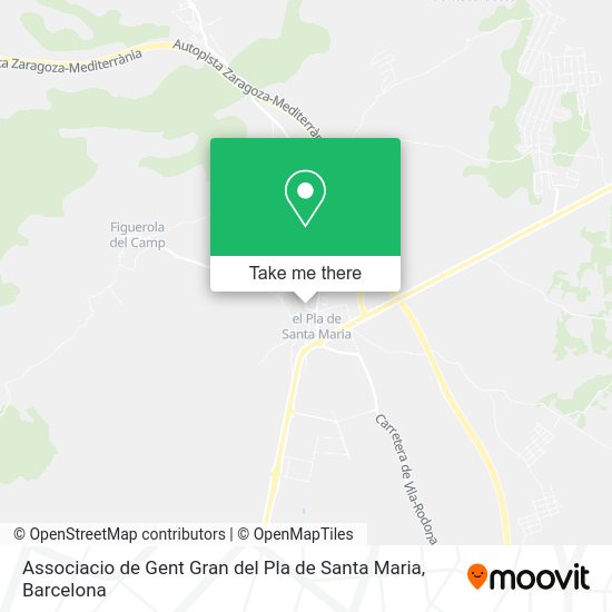 Associacio de Gent Gran del Pla de Santa Maria map