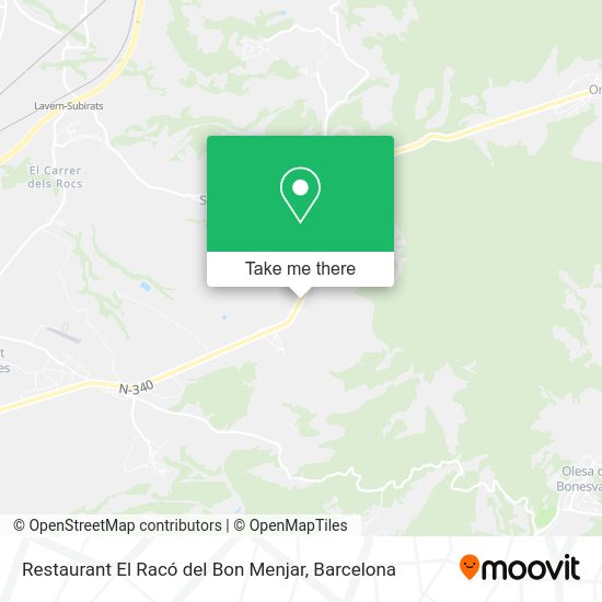 Restaurant El Racó del Bon Menjar map