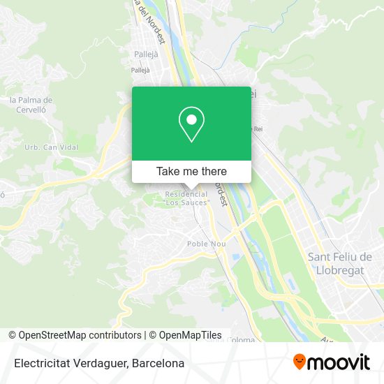 Electricitat Verdaguer map
