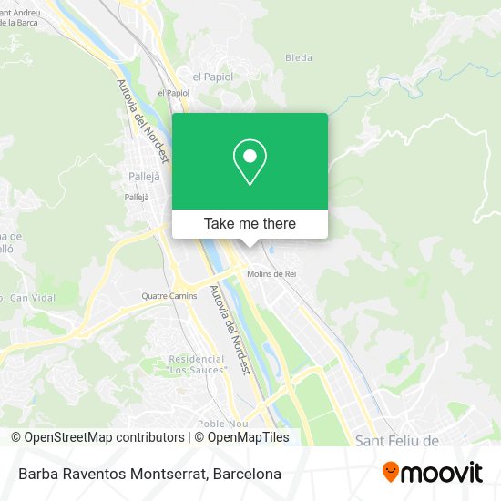 Barba Raventos Montserrat map