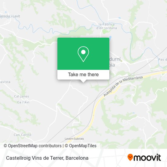 Castellroig Vins de Terrer map