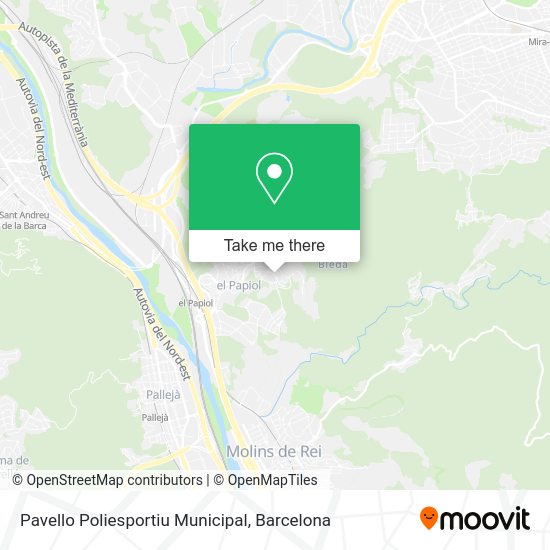 Pavello Poliesportiu Municipal map