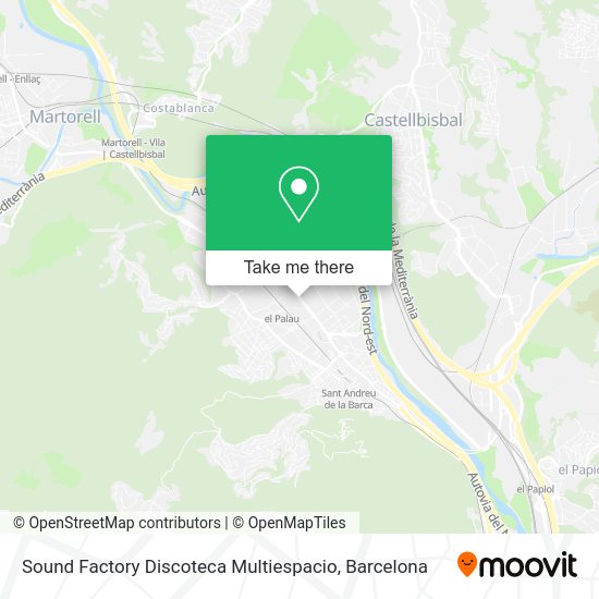 Sound Factory Discoteca Multiespacio map
