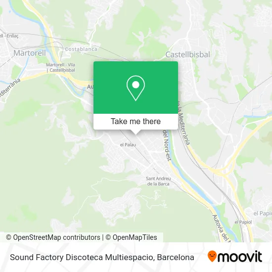 Sound Factory Discoteca Multiespacio map