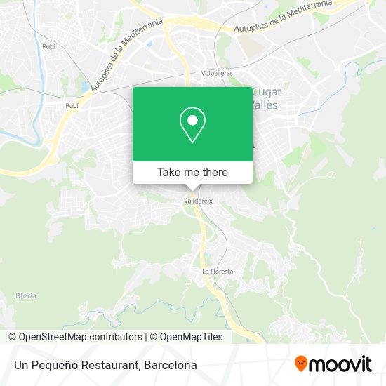 Un Pequeño Restaurant map