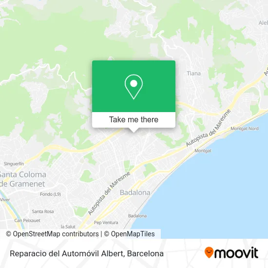 Reparacio del Automóvil Albert map