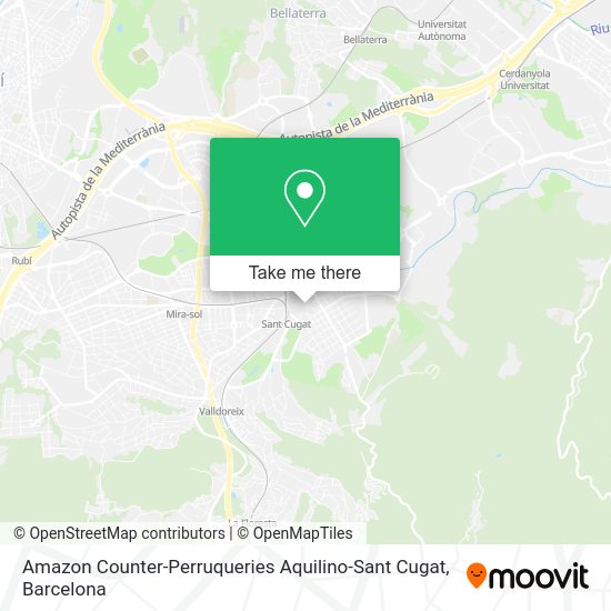 Amazon Counter-Perruqueries Aquilino-Sant Cugat map