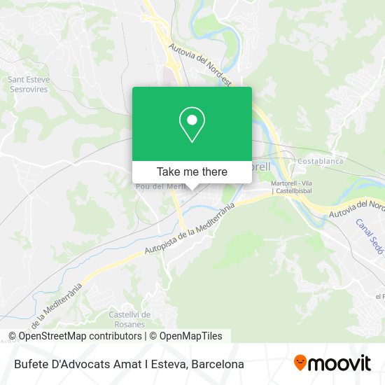 Bufete D'Advocats Amat I Esteva map
