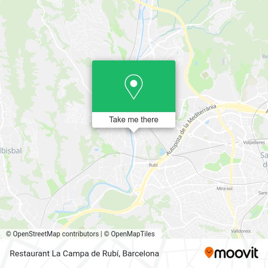 Restaurant La Campa de Rubí map