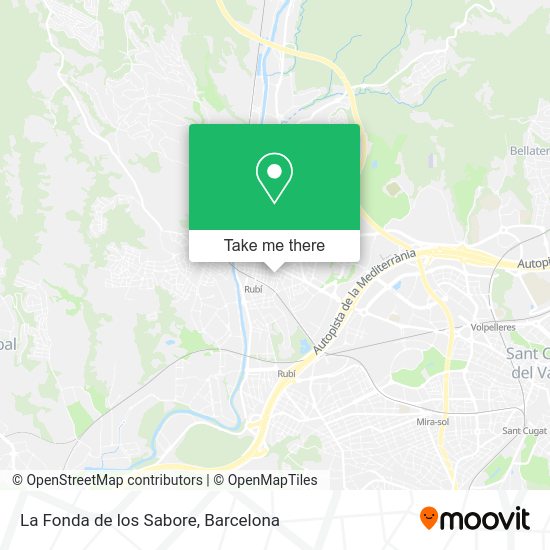 La Fonda de los Sabore map