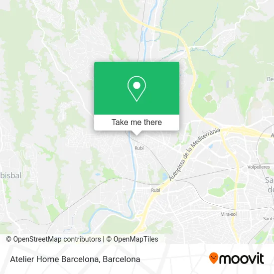 Atelier Home Barcelona map