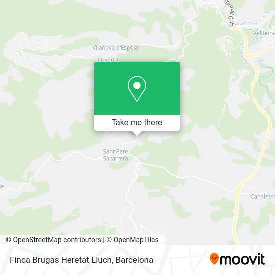 Finca Brugas Heretat Lluch map
