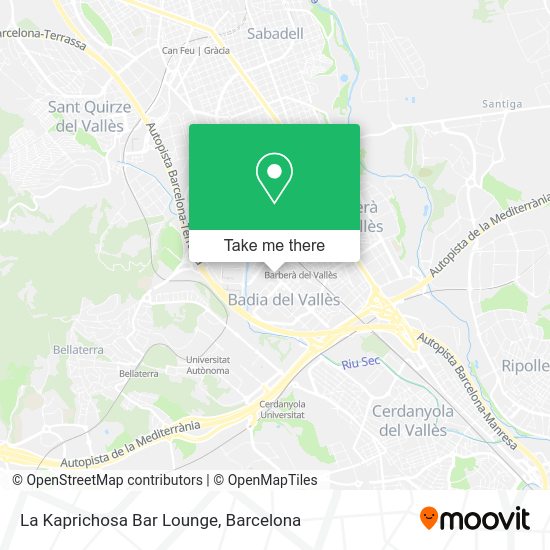 La Kaprichosa Bar Lounge map