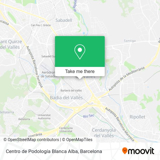 Centro de Podología Blanca Alba map