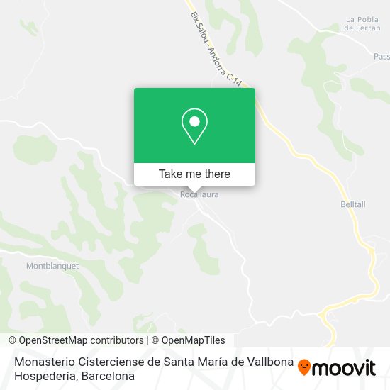 Monasterio Cisterciense de Santa María de Vallbona Hospedería map