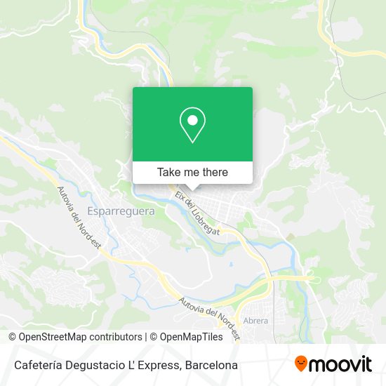 Cafetería Degustacio L' Express map
