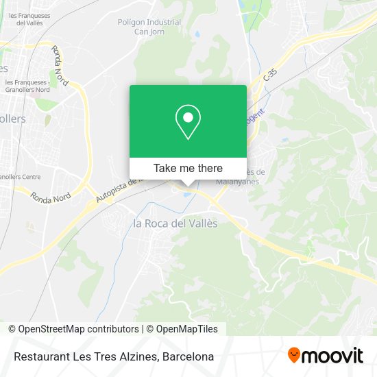 Restaurant Les Tres Alzines map
