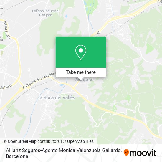 Allianz Seguros-Agente Monica Valenzuela Gallardo map