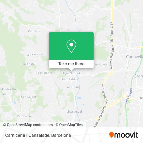 Carnicería I Cansalade map