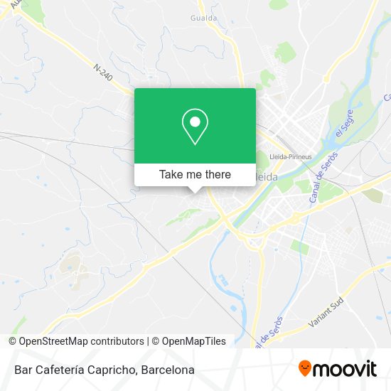 Bar Cafetería Capricho map