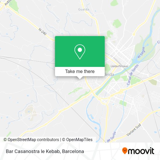 Bar Casanostra le Kebab map