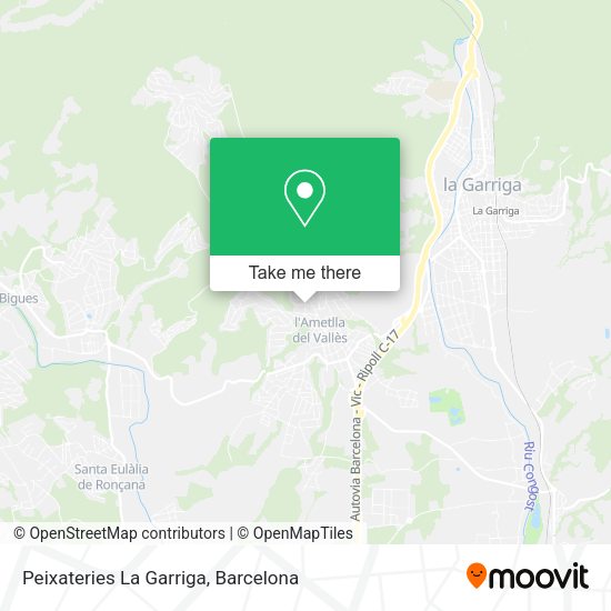 Peixateries La Garriga map